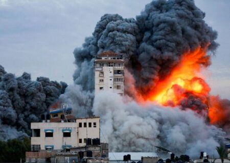 حملات هوایی اسراییل به مناطق مسکونی در نوار غزه