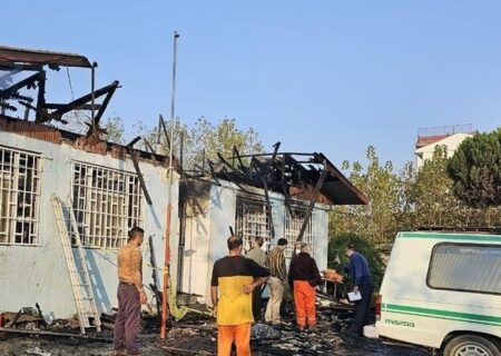 آتش‌سوزی در کمپ ترک اعتیاد لنگرود با ۲۷ کشته