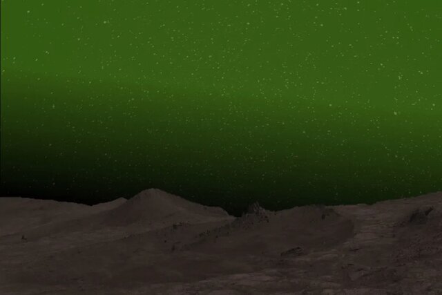 آسمان شب مریخ برای اولین بار سبز شد!