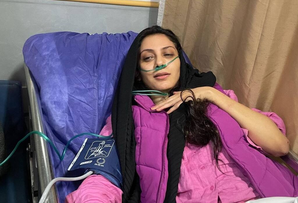 تصویری تلخ از  مونا فرجاد بعد از حادثه قمه کشی