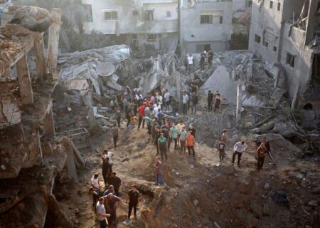 حمله هوایی اسراییل به اردوگاه آوارگان در نوار غزه