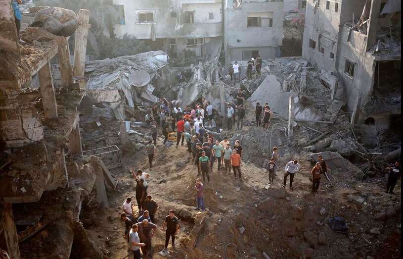 حمله هوایی اسراییل به اردوگاه آوارگان در نوار غزه