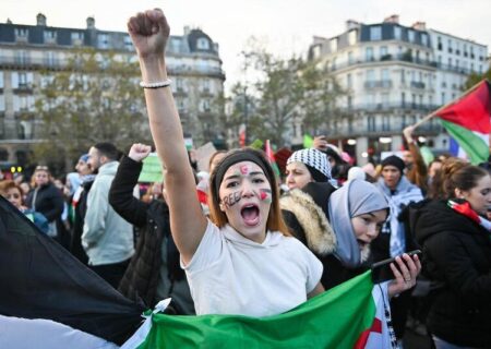 راهپیمایی حامیان فلسطین در پاریس