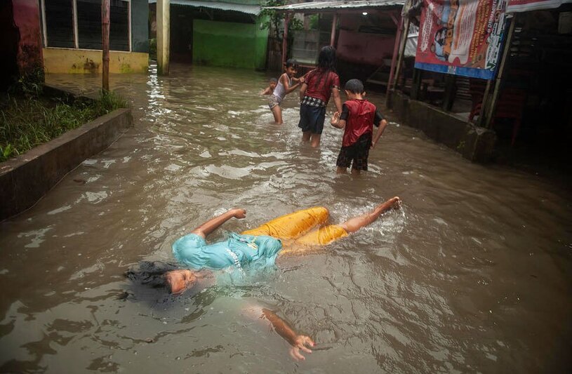 سیلاب در شهر “مِدان” اندونزی