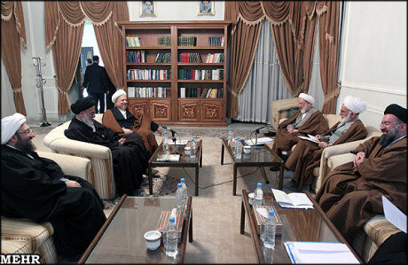 عکس دورهمی هاشمی رفسنجانی، ابراهیم رئیسی ، آملی لاریجانی، خاتمی و یزدی