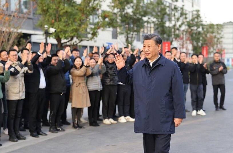 بازدید رییس جمهوری چین از یک شهرک مسکن اجاره ای