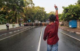 تظاهرات ضددولتی دانشجویان سریلانکایی