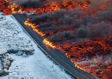 فعالیت آتشفشانی در ایسلند