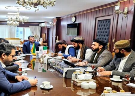 دیدار هیات طالبان با عبدالملکی برای ایجاد نمایندگی امارت اسلامی در منطقه آزاد