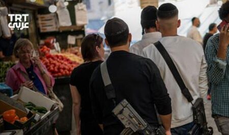 هجوم اسرائیلی های هراسان به فروشگاه های مواد غذایی