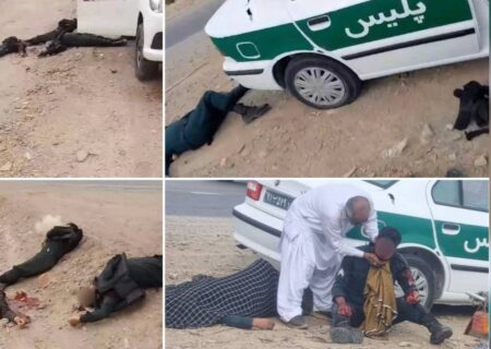 حمله به ۲ خودروی پلیس در جادۀ سوران-مهرستان