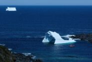 توده یخ های شناور قطبی در آب های شمال کانادا
