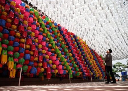 آذین بندی معبد جوگی در شهر سئول