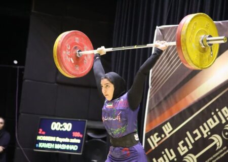 ۲ مدال جهانی آلما حسینی دختر وزنه‌بردار ایران